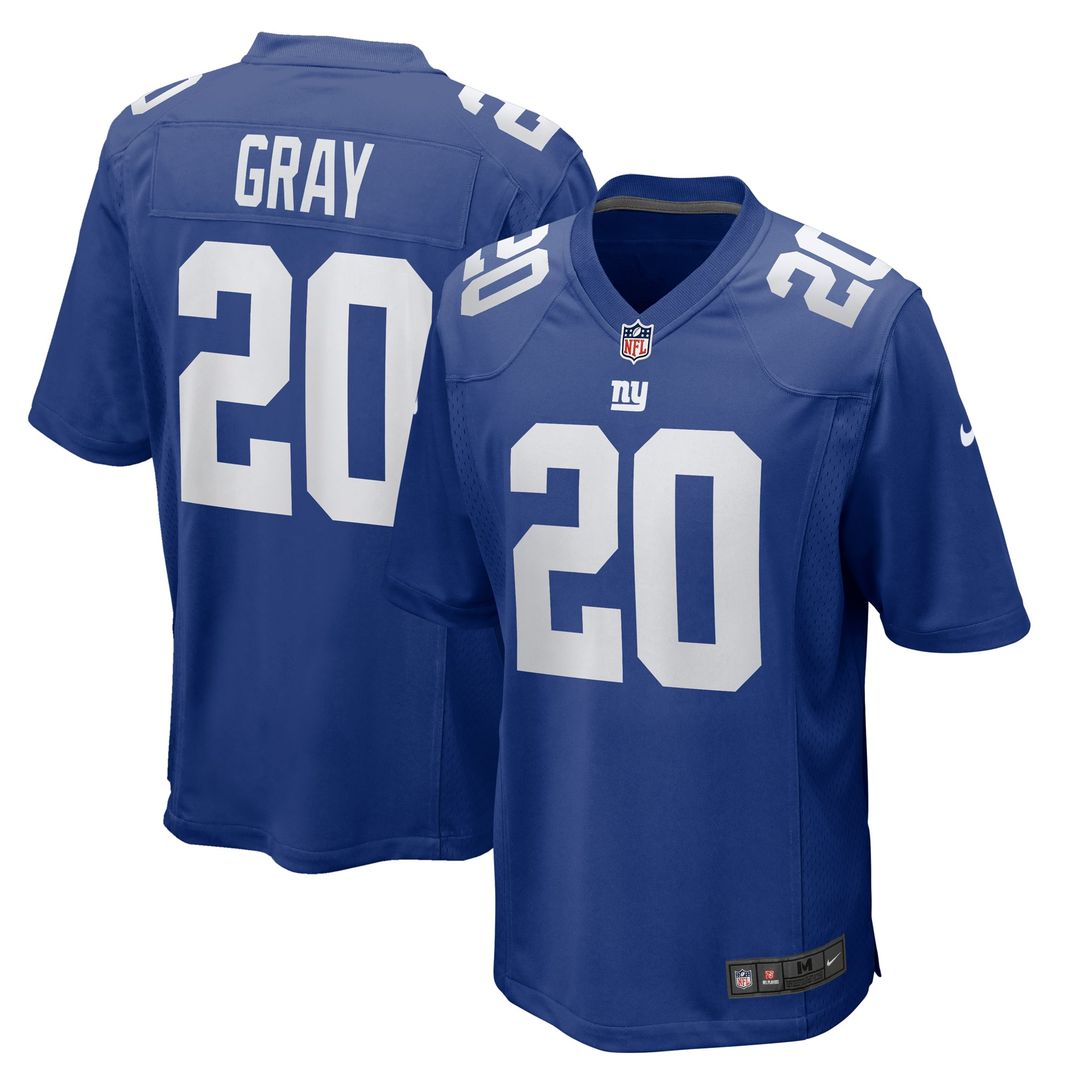 Eric Gray New York Giants Game Jersey - Royal Blue