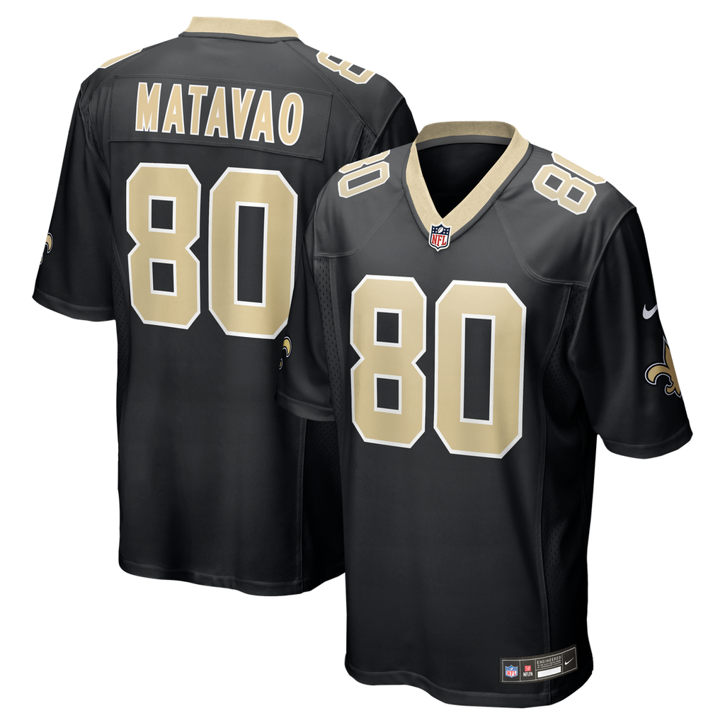 Moliki Matavao New Orleans Saints Game Jersey - Black