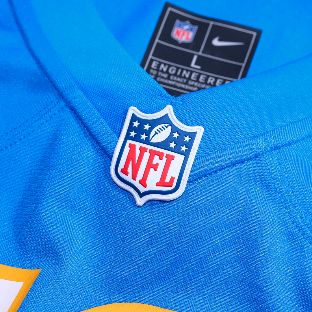 Mekhi Becton Los Angeles Chargers Game Jersey - Powder Blue