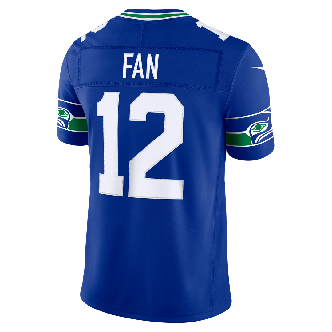 12s Seattle Seahawks Alternate Vapor F.U.S.E. Stitched Limited Jersey - Royal Blue