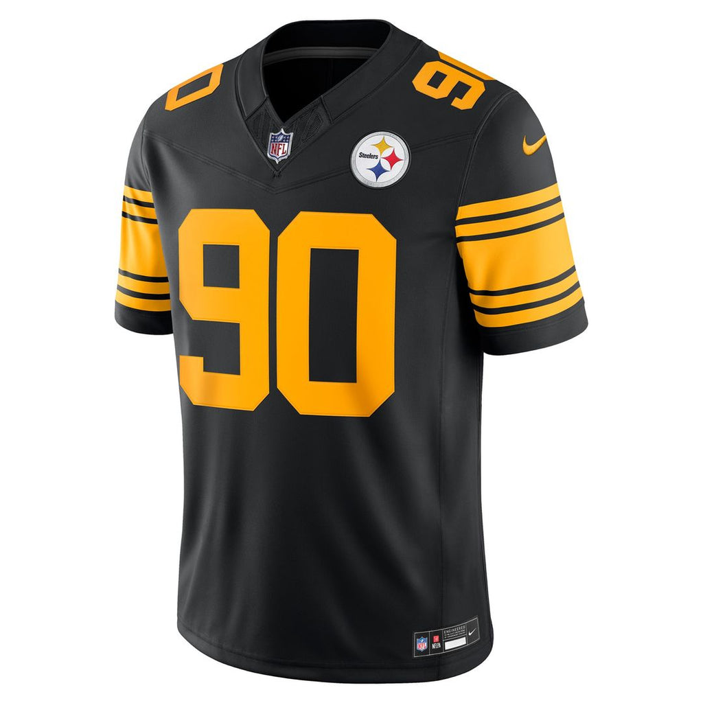 T.J. Watt Pittsburgh Steelers Alternate Vapor F.U.S.E. Stitched Limited Jersey - Black