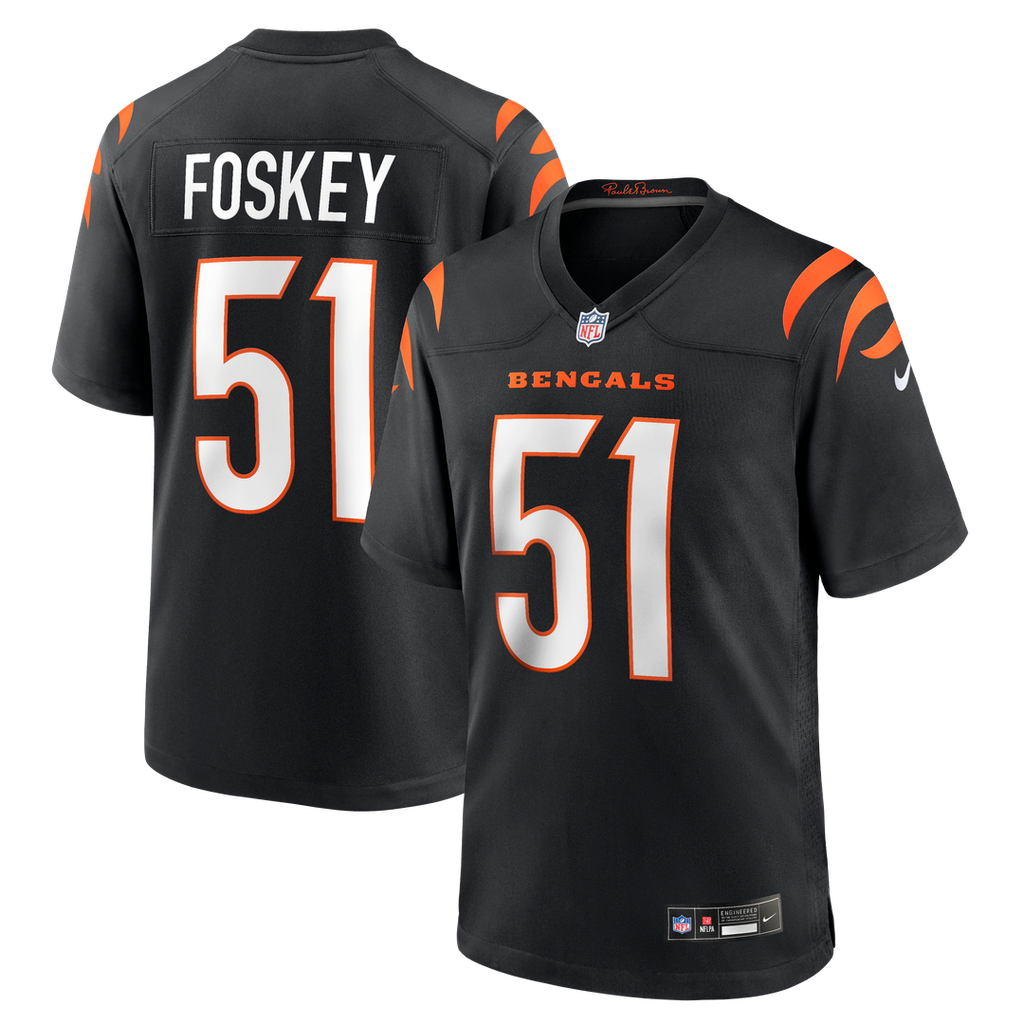 Isaiah Foskey Cincinnati Bengals Game Jersey - Black