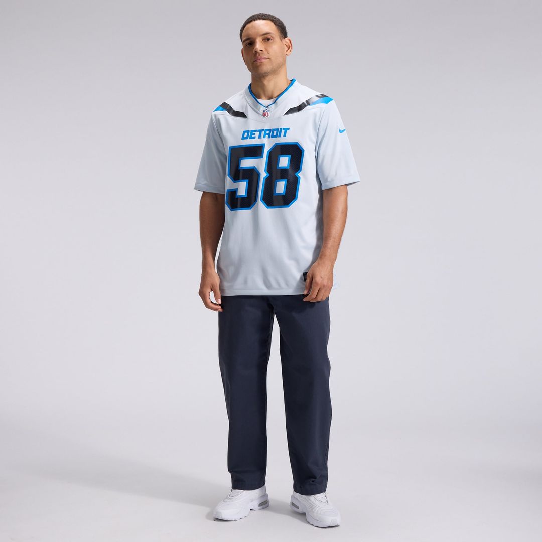 Penei Sewell Detroit Lions 2026 Rivalries Collection Game Jersey - Silver