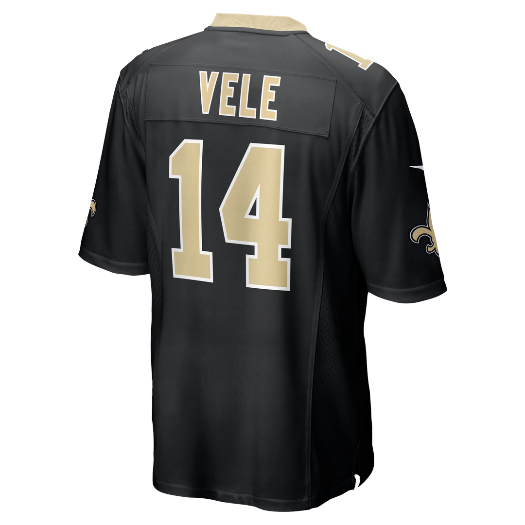 Devaughn Vele New Orleans Saints Game Jersey - Black