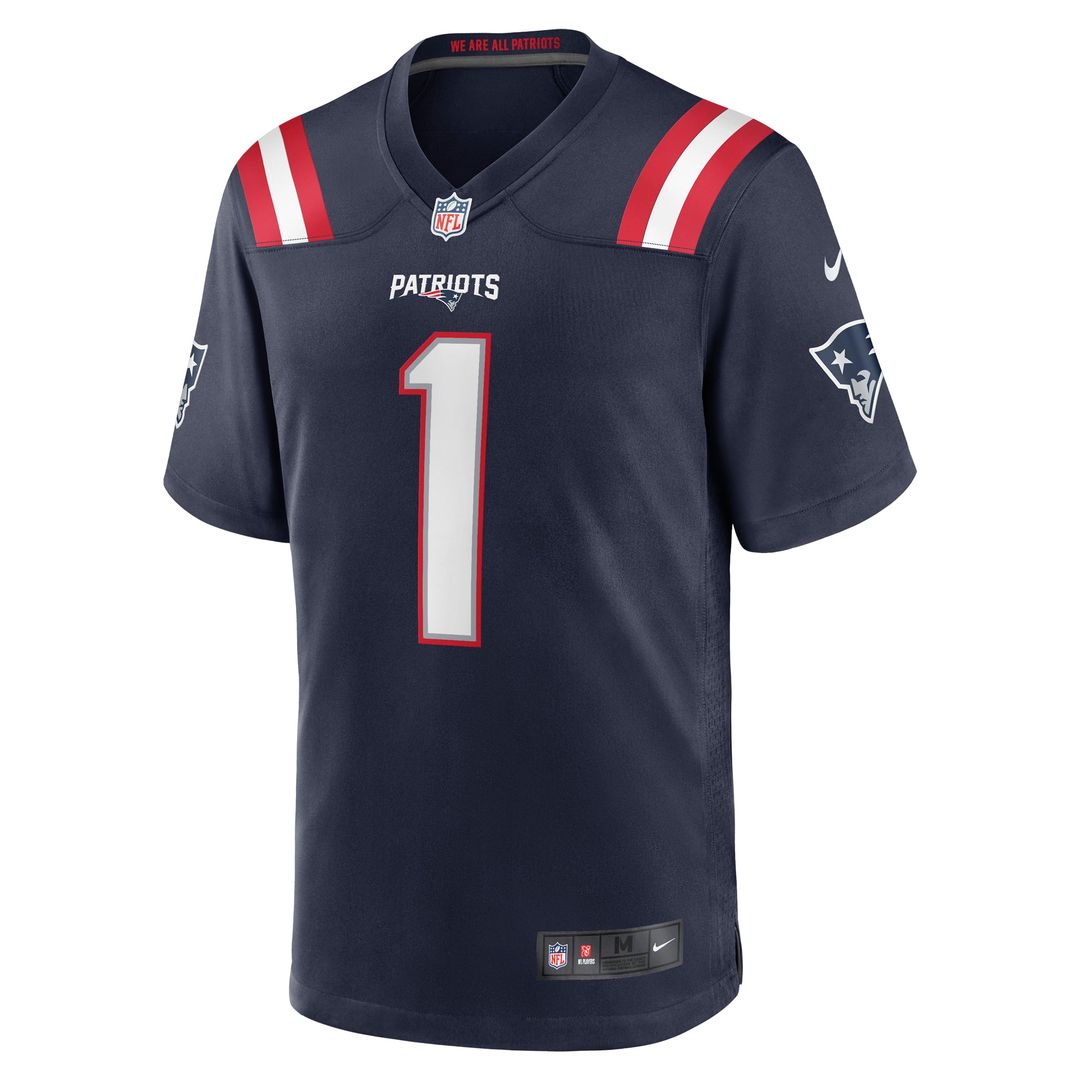 Number 1 Dad New England Patriots Game Jersey - Navy