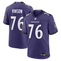 Carson Vinson Baltimore Ravens Game Jersey - Purple