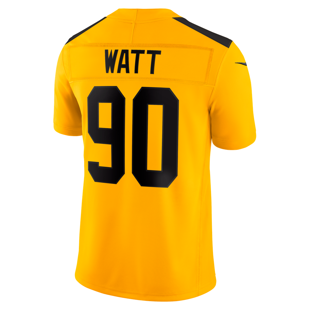 T.J. Watt Pittsburgh Steelers Alternate Vapor F.U.S.E. Stitched Limited Jersey - Gold