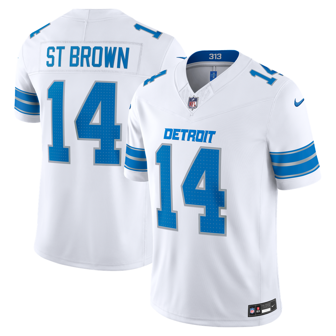 Amon-Ra St. Brown Detroit Lions Vapor F.U.S.E. Stitched Limited Jersey - Blue