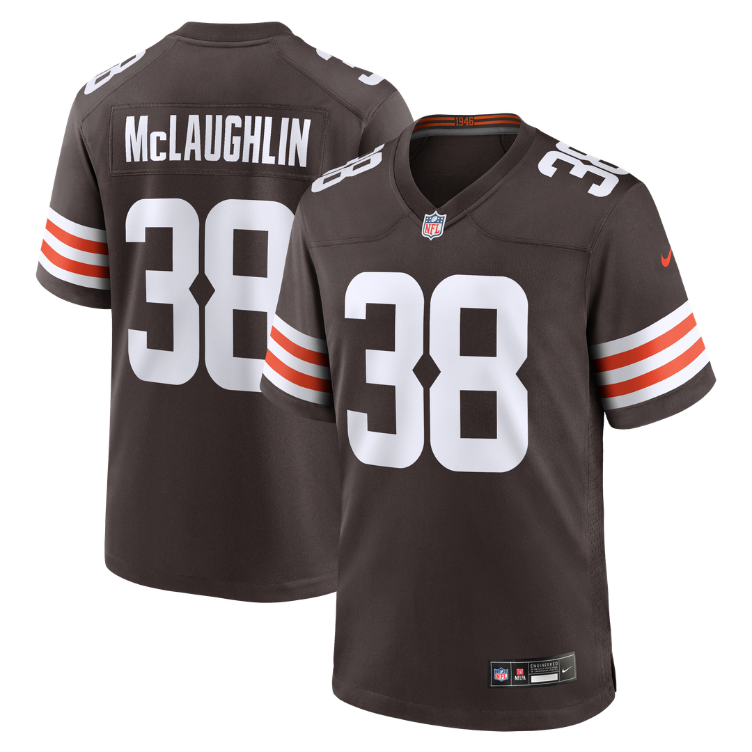 Jaleel McLaughlin Cleveland Browns Game Jersey - Brown