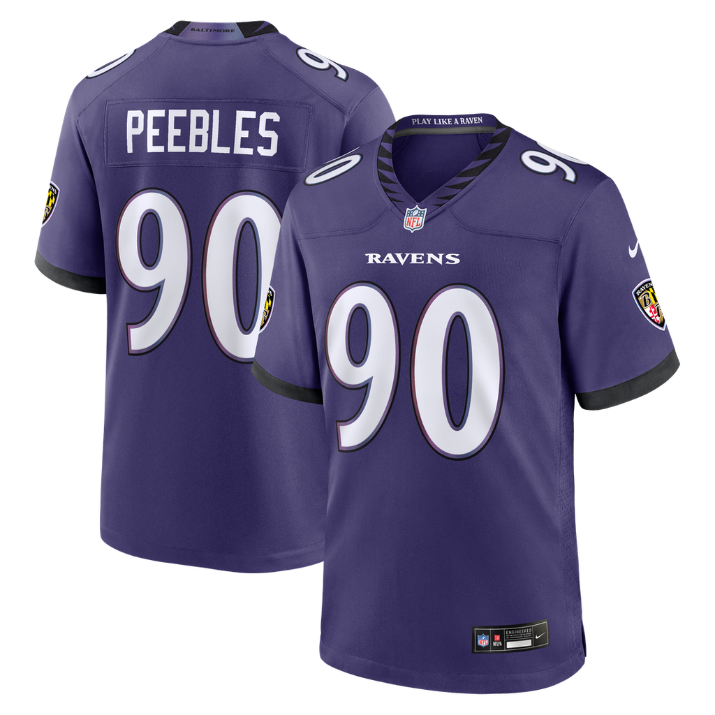 Aeneas Peebles Baltimore Ravens Game Jersey - Purple