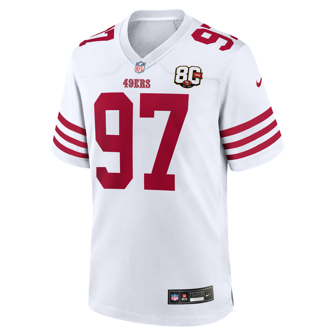 Nick Bosa San Francisco 49ers 80th Anniversary Game Jersey - Scarlet