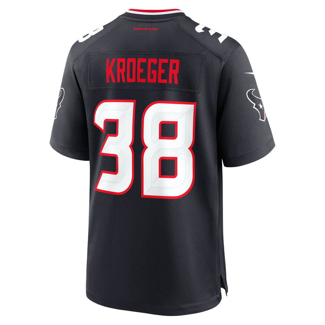 Kai Kroeger Houston Texans Game Jersey - Navy