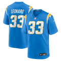 Deane Leonard Los Angeles Chargers Game Jersey - Powder Blue