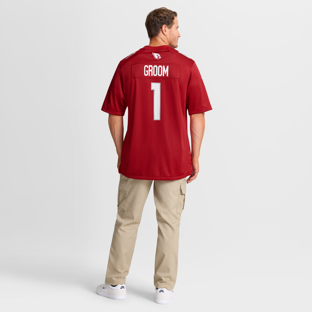 Number 1 Groom Arizona Cardinals Game Jersey - Cardinal