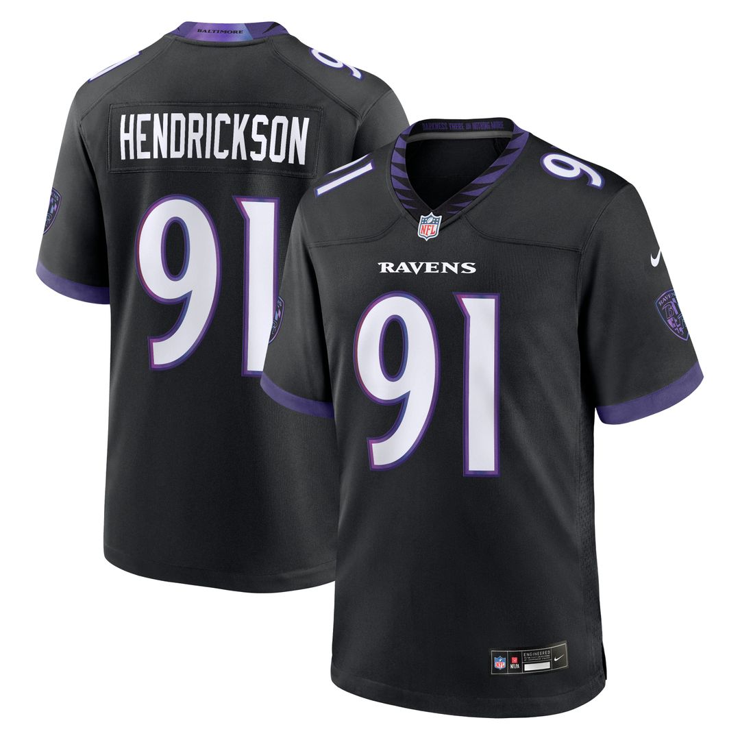 Trey Hendrickson Baltimore Ravens Game Jersey - Purple
