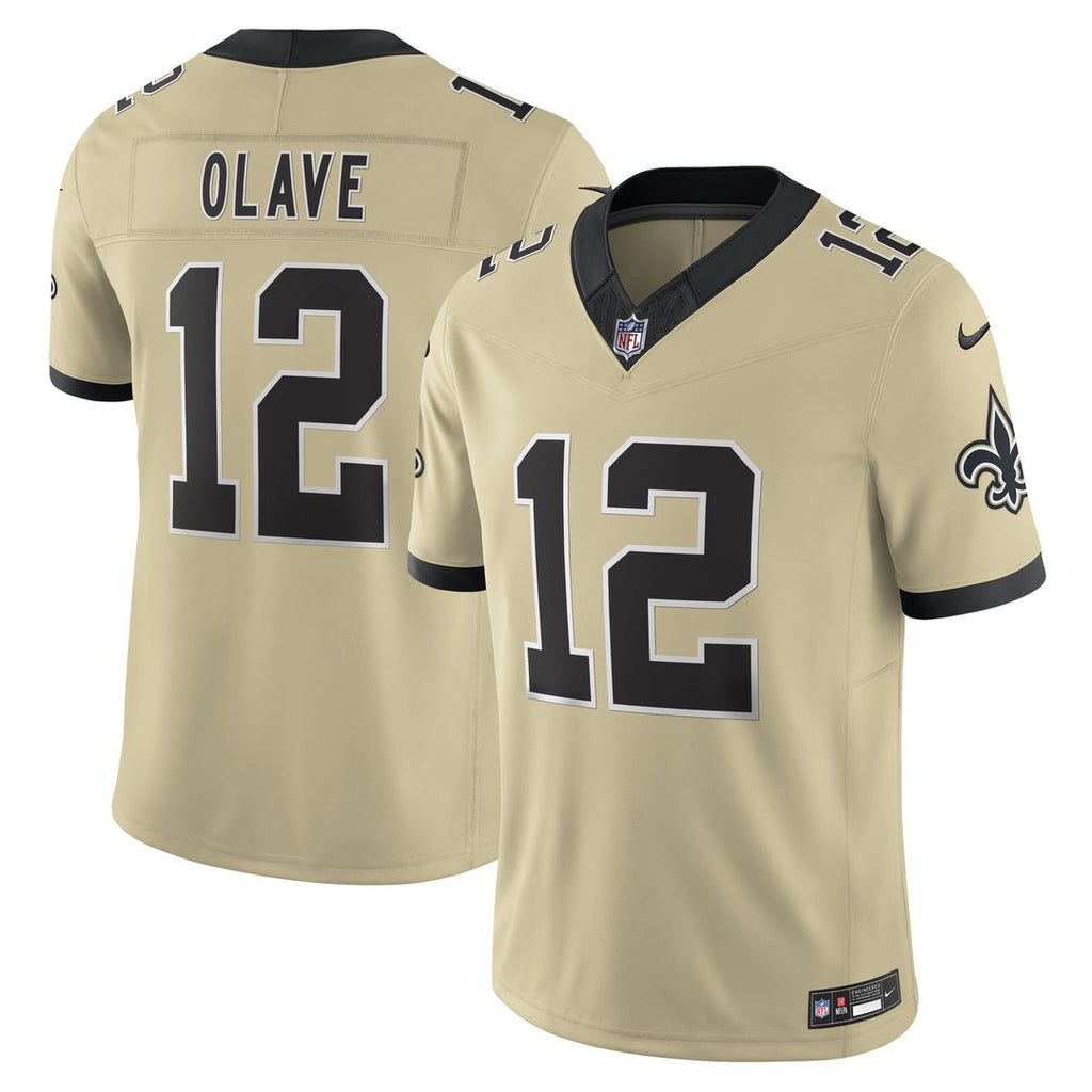 Chris Olave New Orleans Saints Alternate Gameday Golds Alternate Vapor F.U.S.E. Limited Jersey - Gold