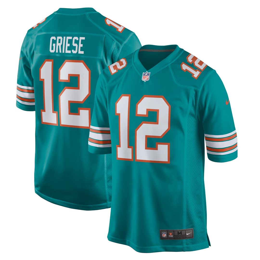 Bob Griese Miami Dolphins Jersey - Aqua