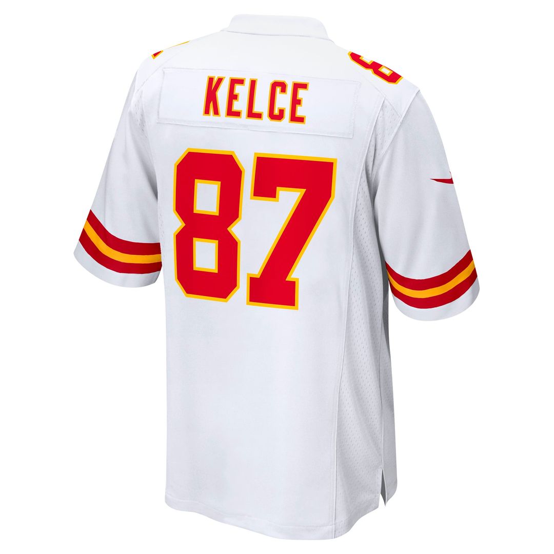 Travis Kelce Kansas City Chiefs Game Jersey - White