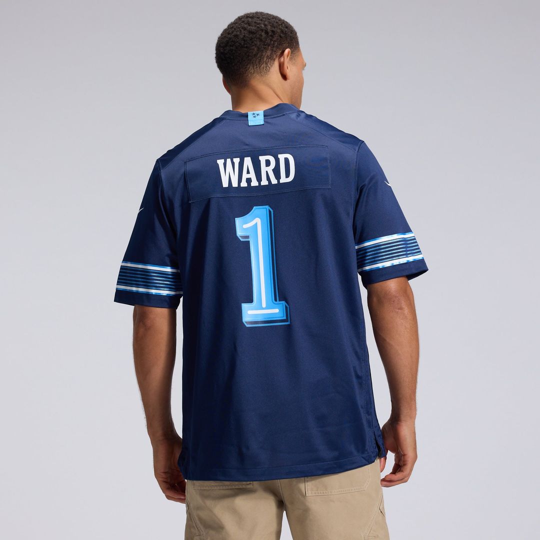 Cameron Ward Tennessee Titans 2026 Rivalries Collection Game Jersey - Navy