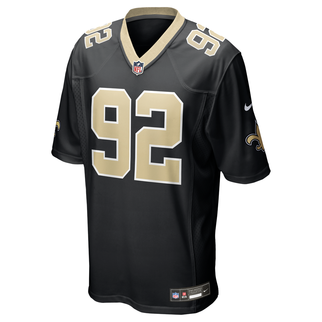 Davon Godchaux New Orleans Saints Game Jersey - Black