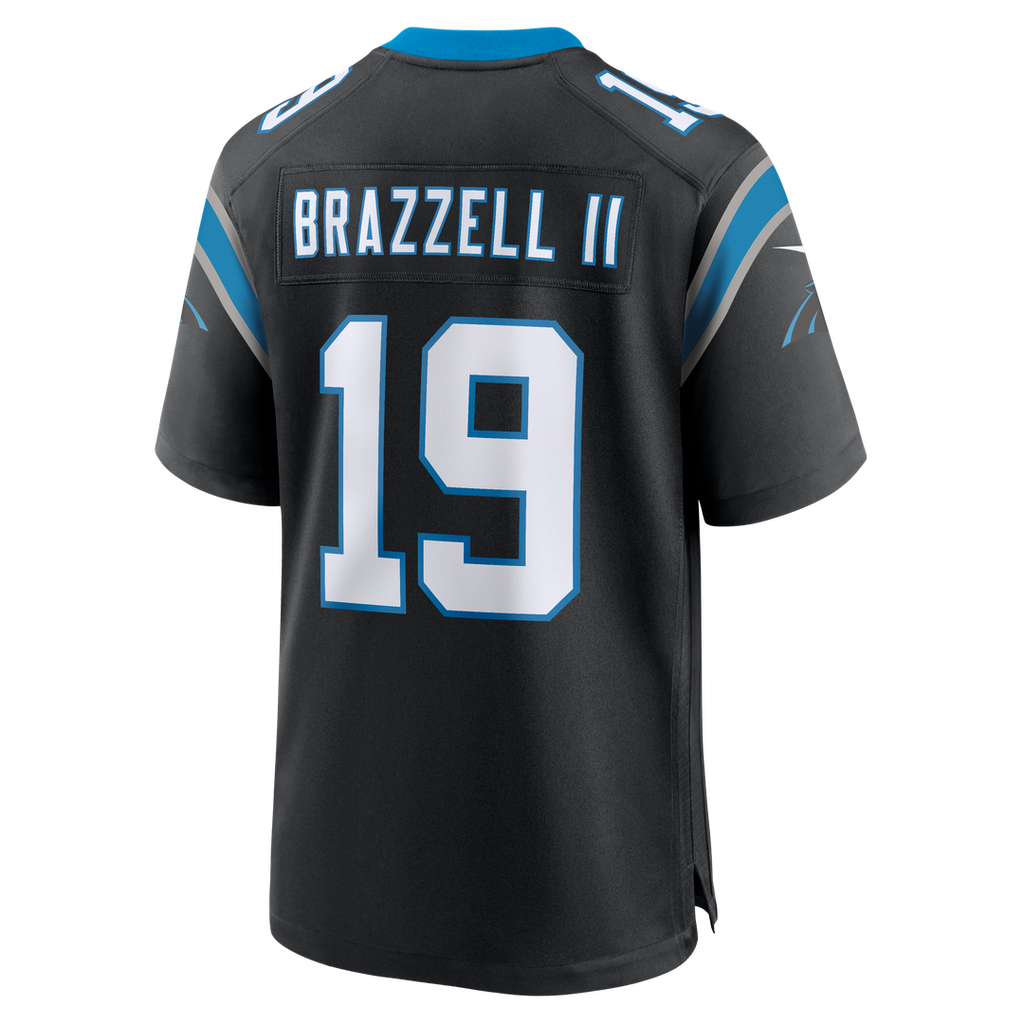 Chris Brazzell II Carolina Panthers Game Jersey - Black