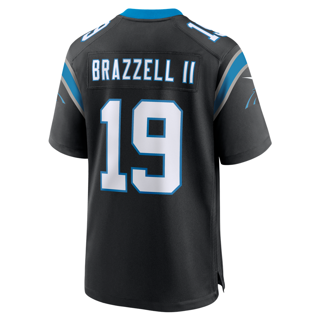 Chris Brazzell II Carolina Panthers Game Jersey - Black
