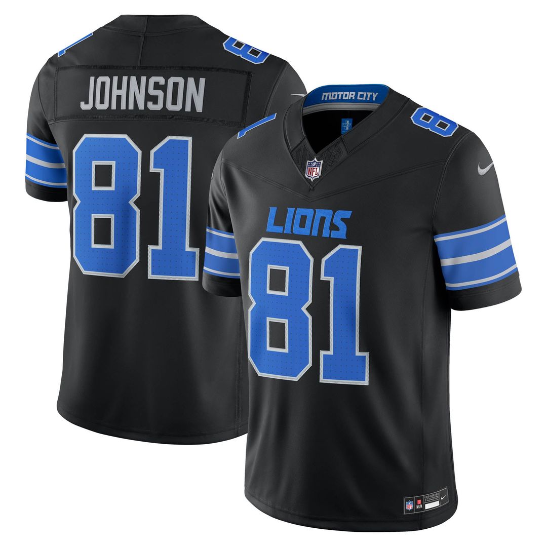 Calvin Johnson Detroit Lions Alternate Vapor F.U.S.E. Stitched Retired Limited Jersey - Black