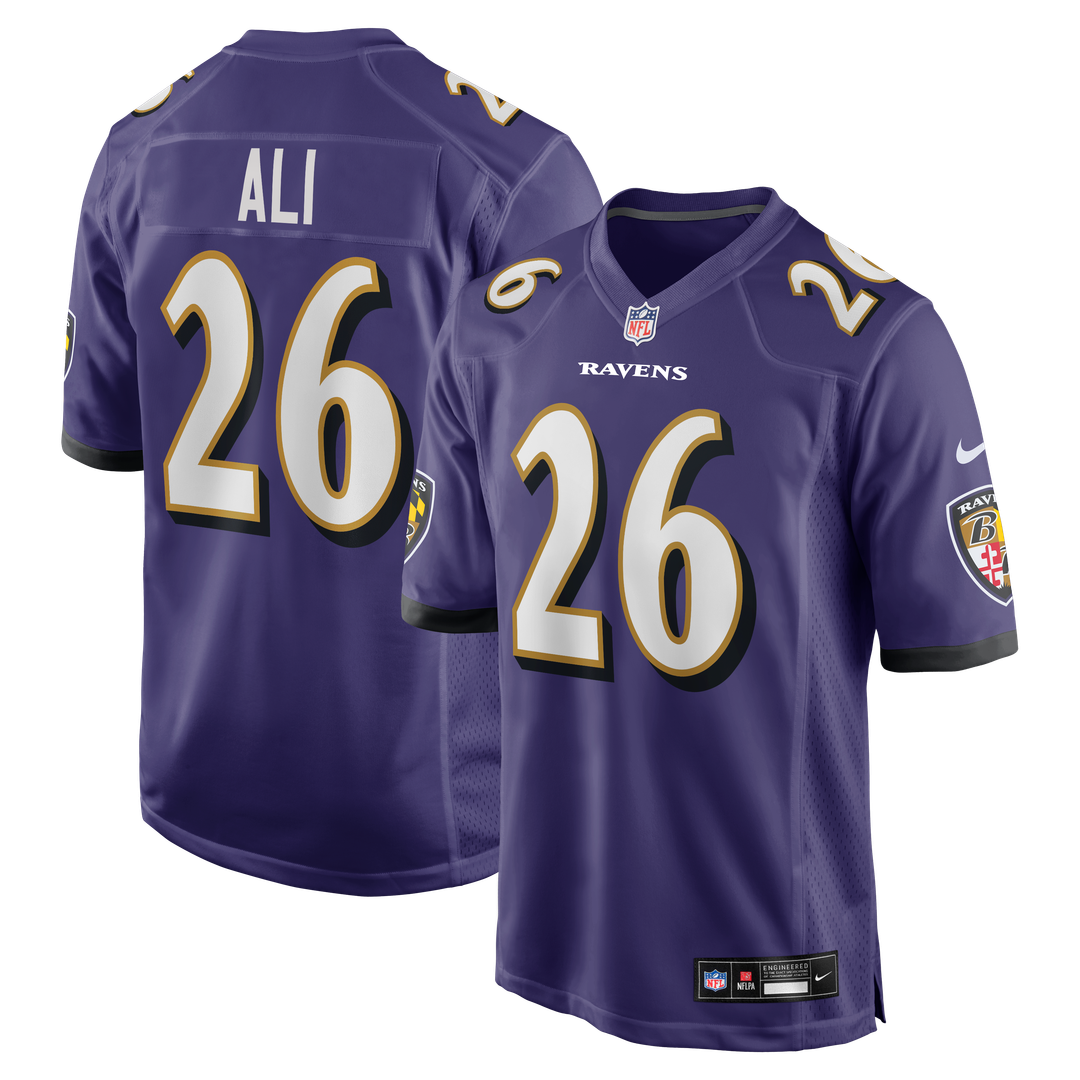 Rasheen Ali Baltimore Ravens Game Jersey - Purple