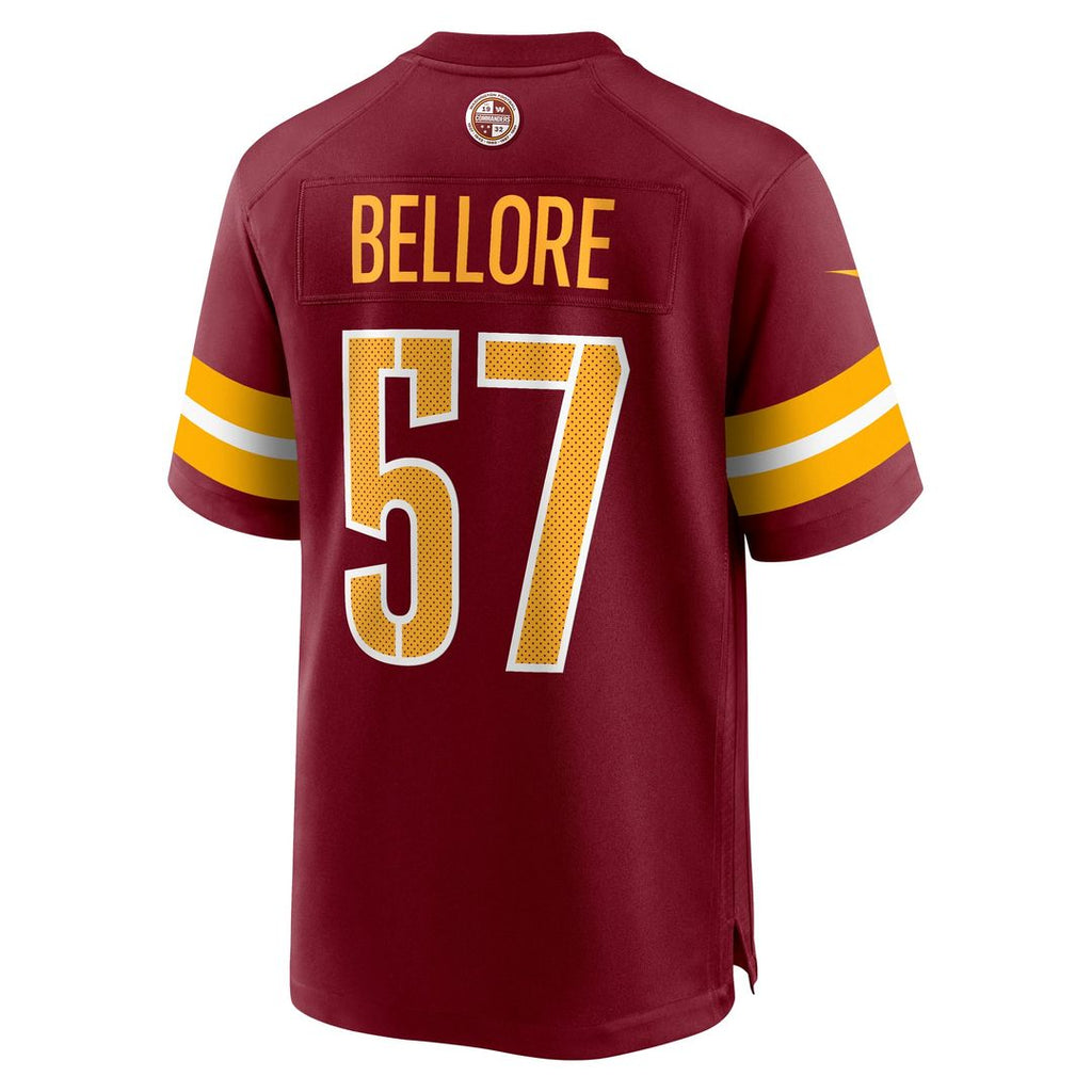 Nick Bellore Washington Commanders Game Jersey - Burgundy