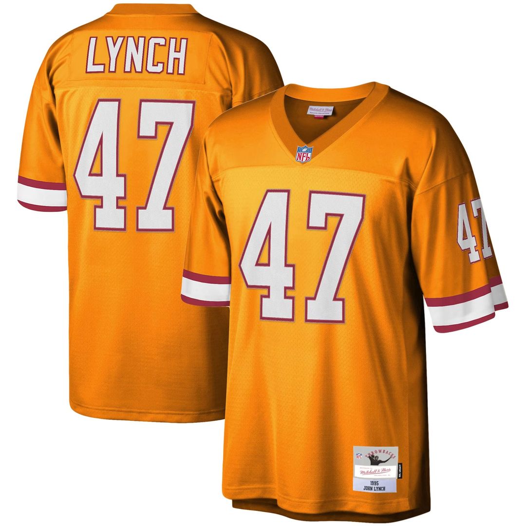 John Lynch Tampa Bay Buccaneers Big & Tall 1995 Legacy Jersey - Orange