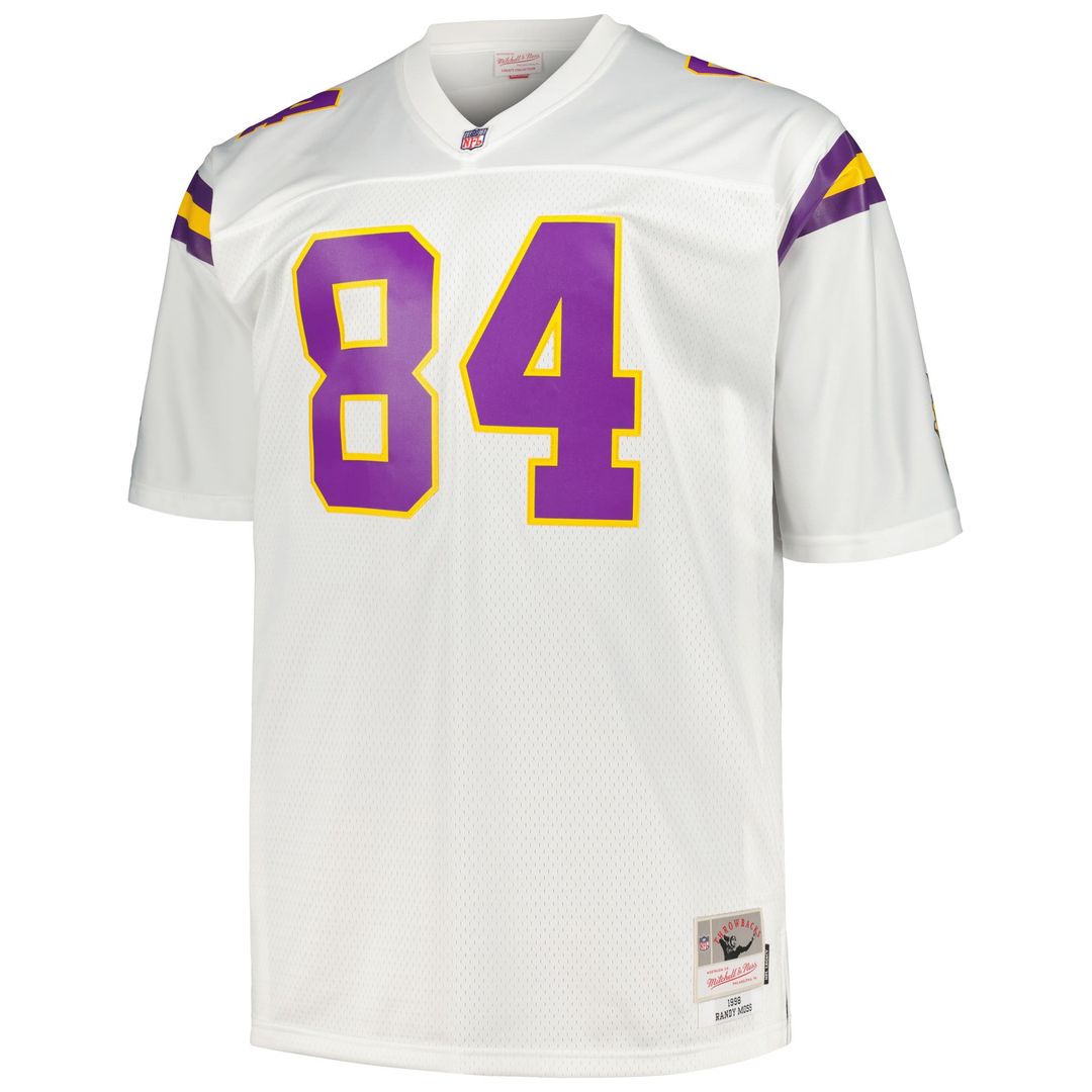 Randy Moss Minnesota Vikings Big & Tall 1998 Legacy Jersey - White