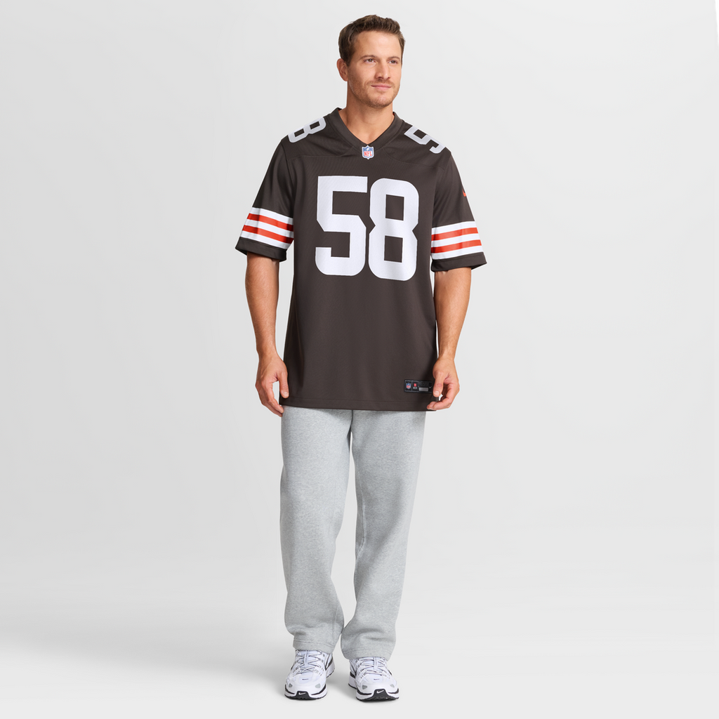 Austin Barber Cleveland Browns Game Jersey - Brown