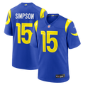 Ty Simpson Los Angeles Rams Game Jersey - Royal Blue