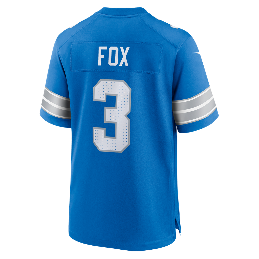 Jack Fox Detroit Lions Game Jersey - Blue
