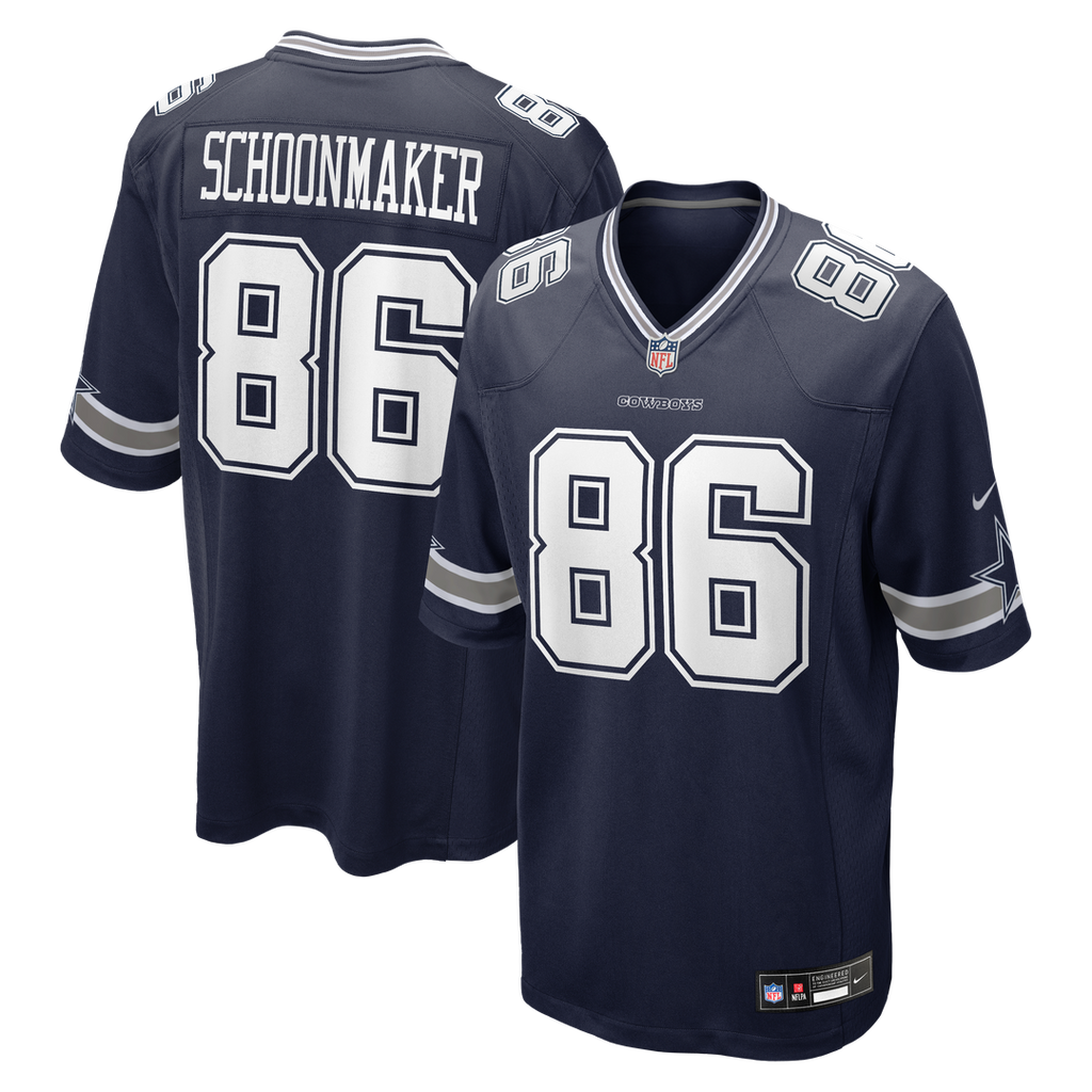 Luke Schoonmaker Dallas Cowboys Game Jersey - Navy