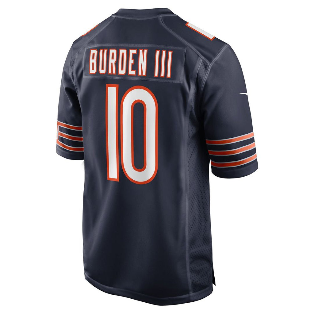 Luther Burden III Chicago Bears Game Jersey - Navy