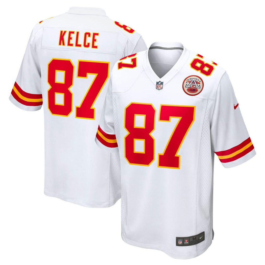 Travis Kelce Kansas City Chiefs Game Jersey - White