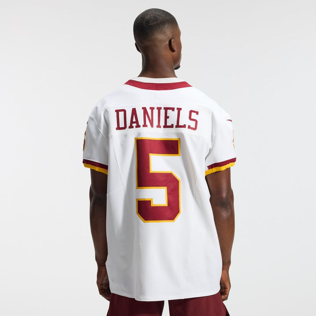 Jayden Daniels Washington Commanders Alternate 2 Super Bowl Era Vapor F.U.S.E. Elite Jersey - White