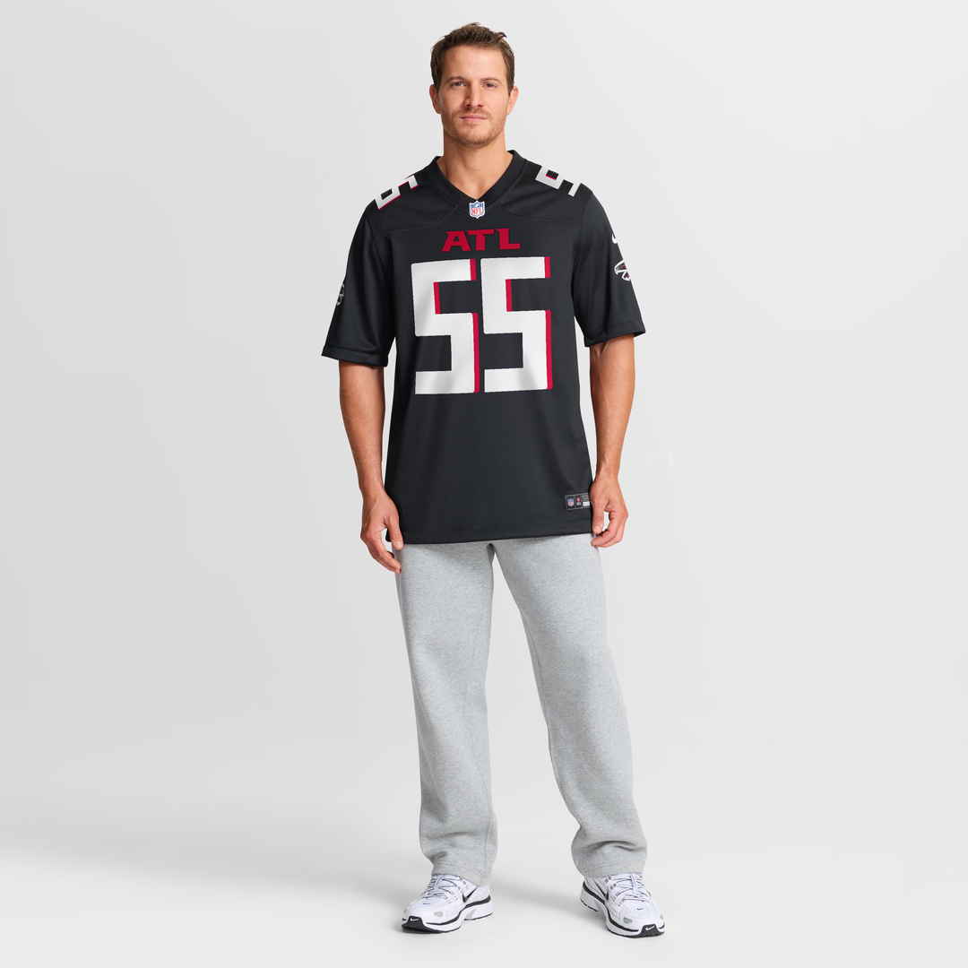 John Abraham Atlanta Falcons Game Jersey - Black