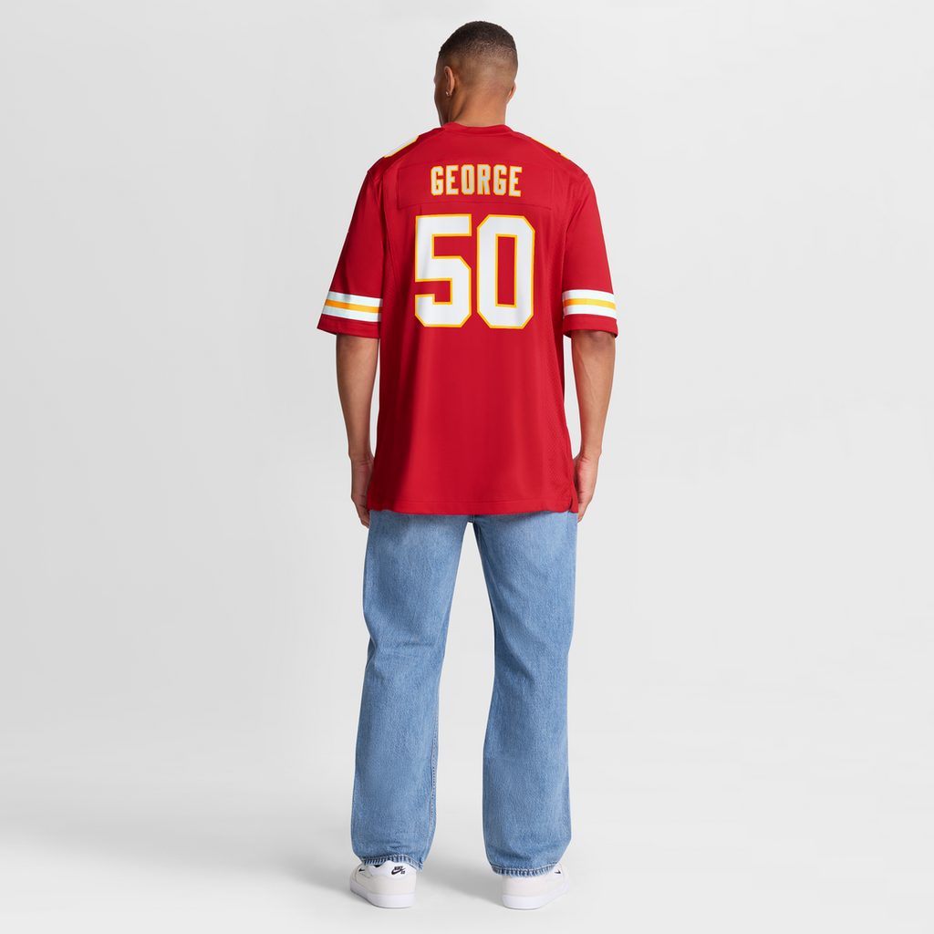 Brandon George Kansas City Chiefs Game Jersey - Red