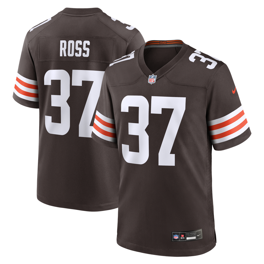 D'Angelo Ross Cleveland Browns Game Jersey - Brown