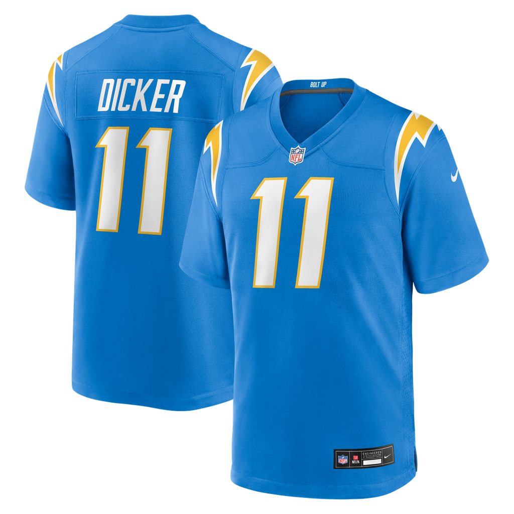 Cameron Dicker Los Angeles Chargers Game Jersey - Powder Blue