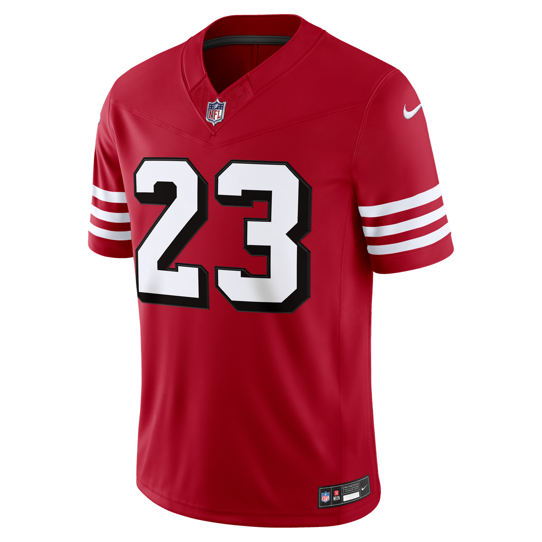 Christian McCaffrey San Francisco 49ers Alternate Vapor F.U.S.E. Stitched Limited Jersey - Scarlet