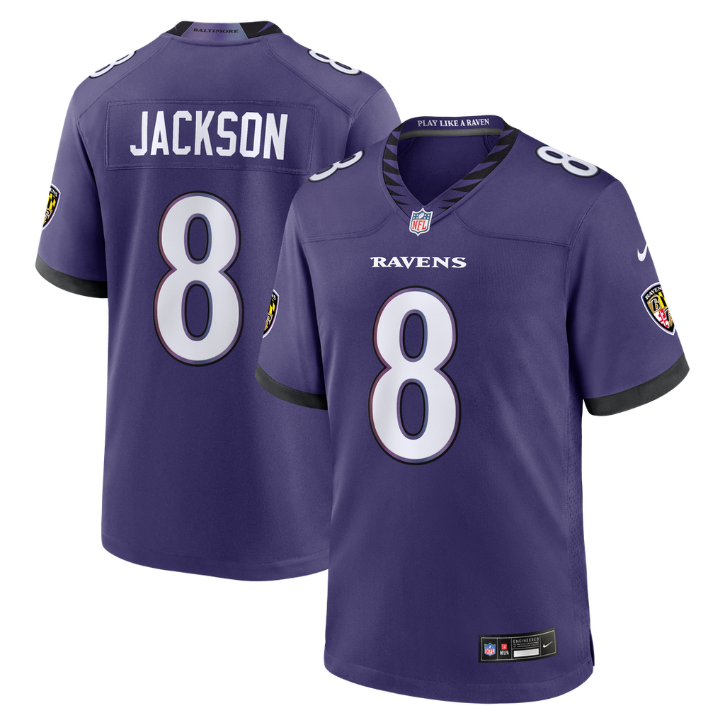Lamar Jackson Baltimore Ravens Game Jersey - Purple