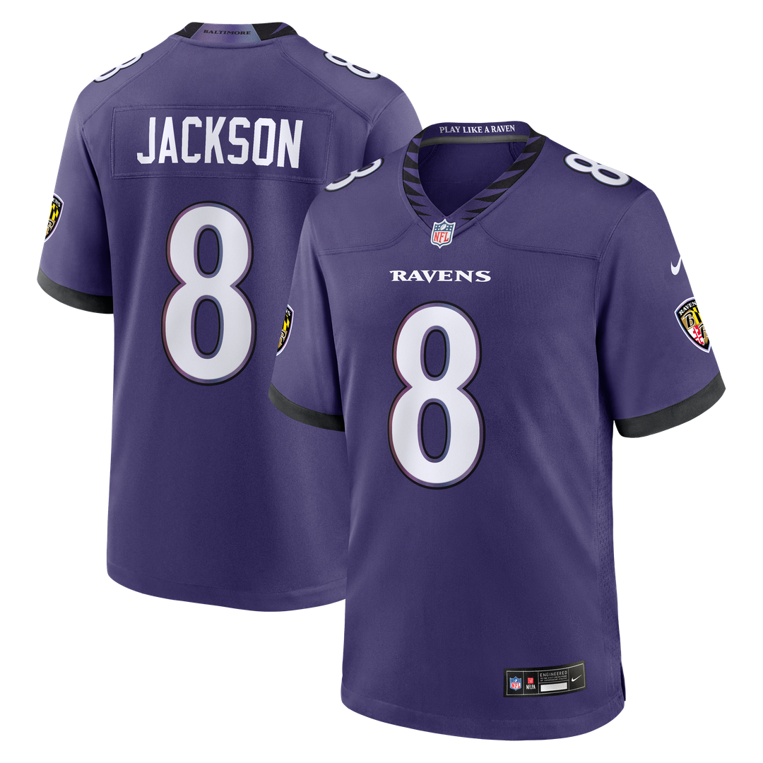 Lamar Jackson Baltimore Ravens Game Jersey - Purple