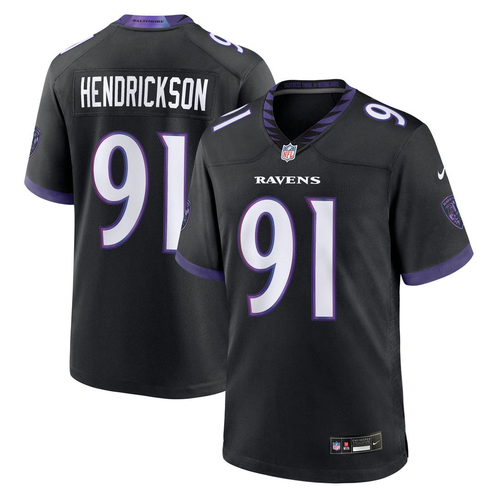 Trey Hendrickson Baltimore Ravens Alternate Game Jersey - Black