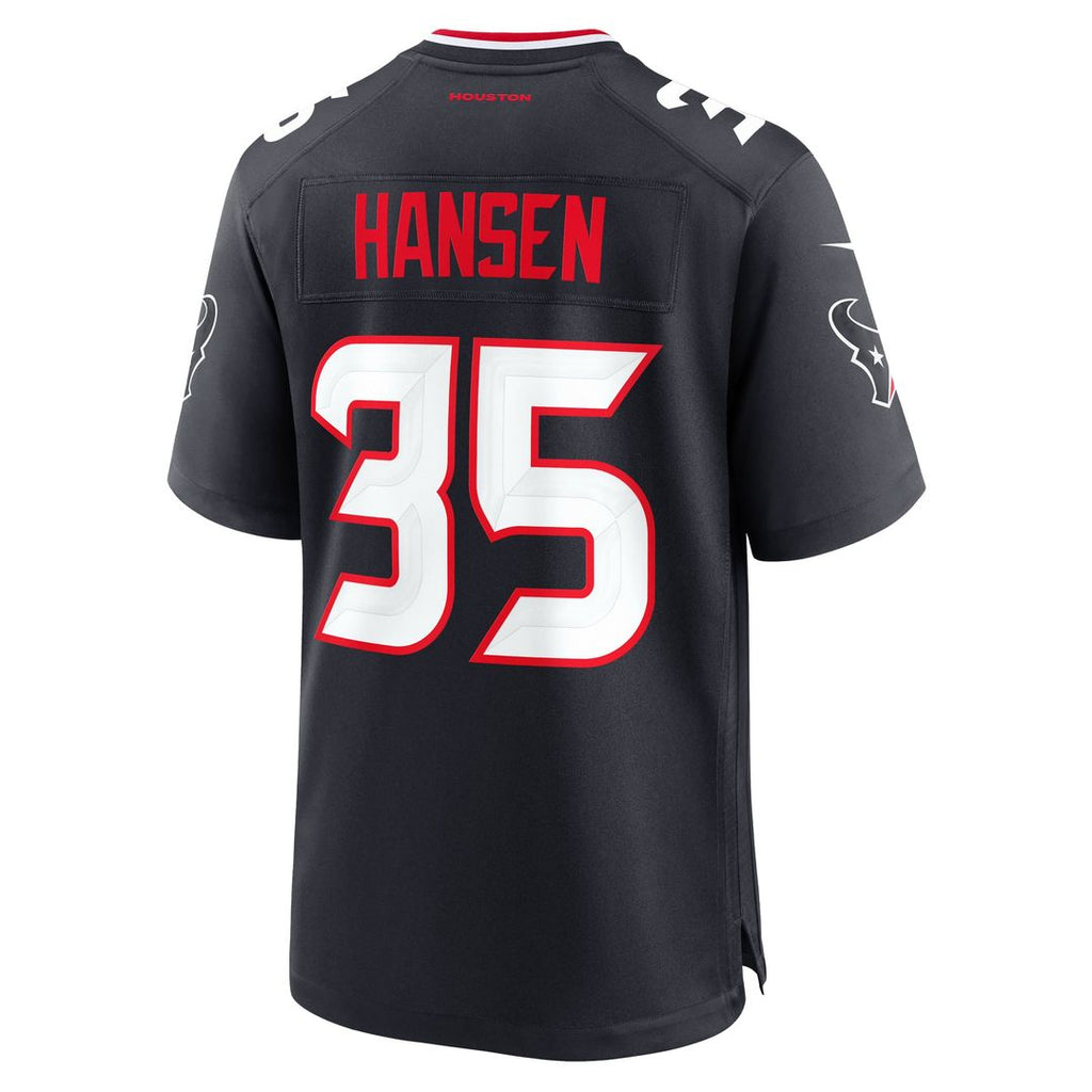Jake Hansen Houston Texans Game Jersey - Navy