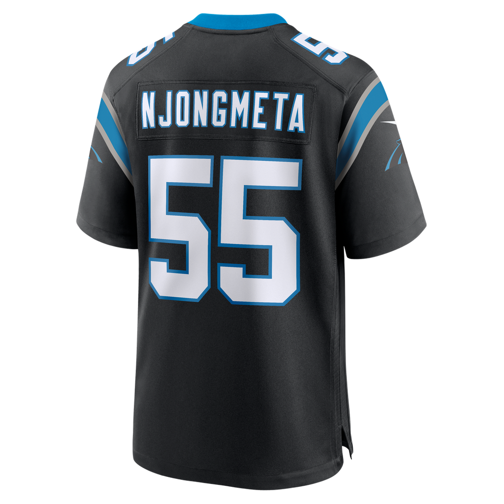 Maema Njongmeta Carolina Panthers Game Jersey - Black