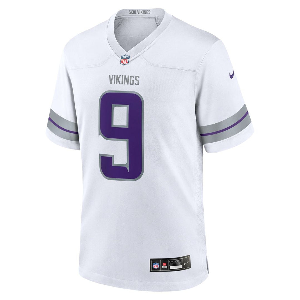 J.J. McCarthy Minnesota Vikings Alternate Game Jersey - White