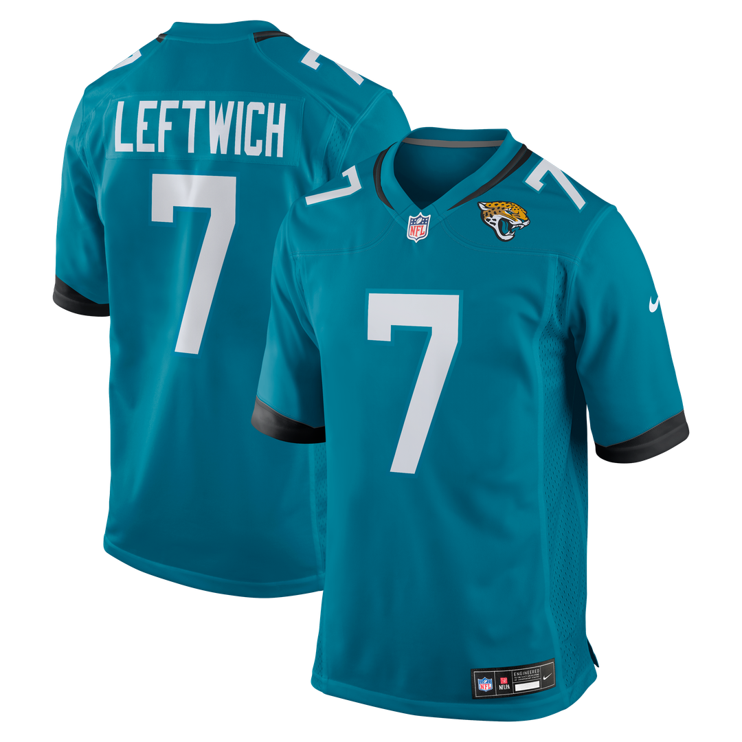 Byron Leftwich Jacksonville Jaguars Game Jersey - Teal